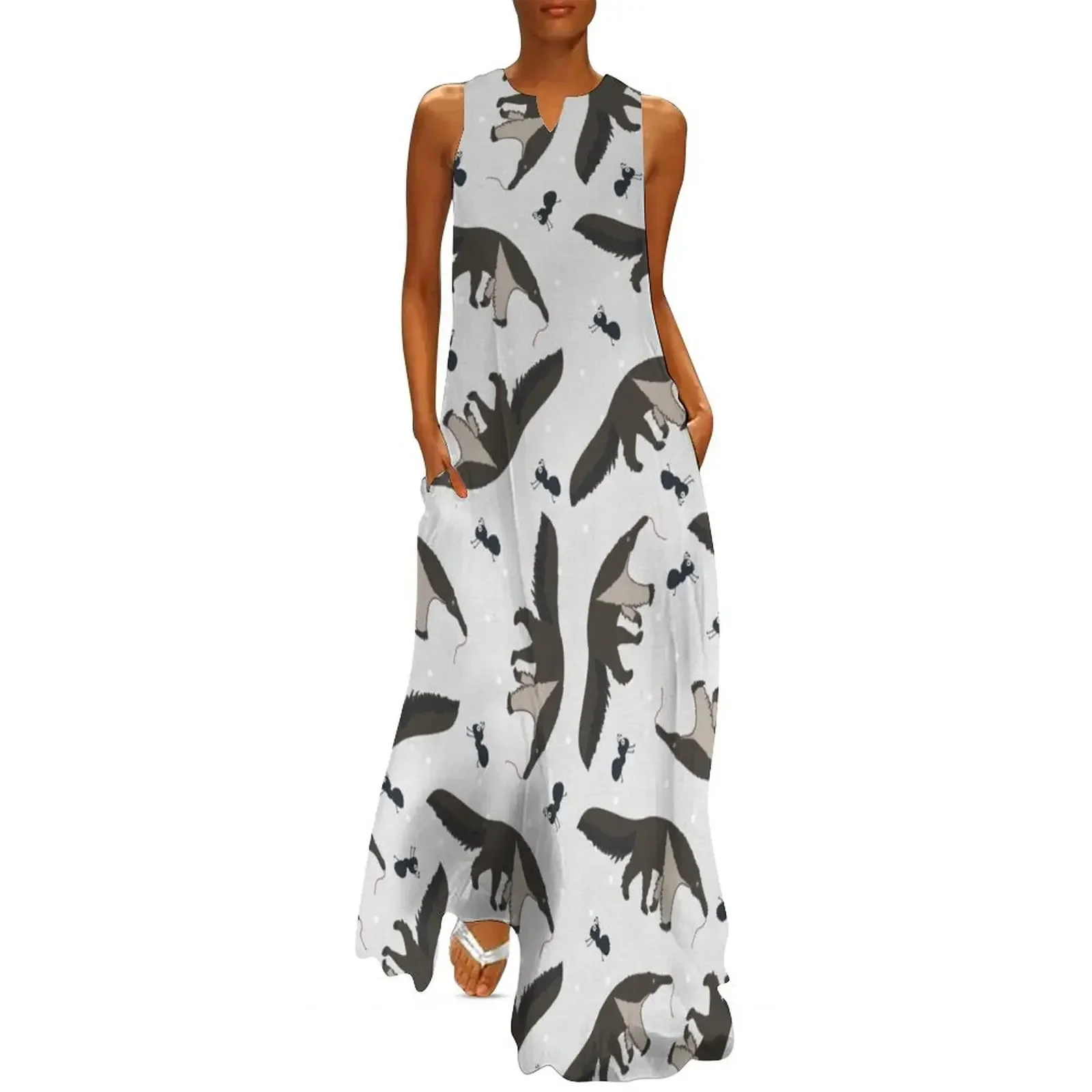

Giant Anteaters and Ants All over Pattern Long Dress women dress Dress