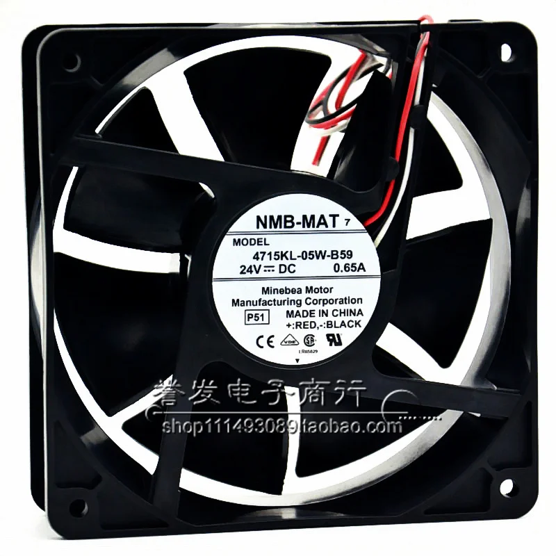 Nuevo RADIADOR DE VENTILADOR DE REFRIGERACIÓN ORIGINAL 4715KL-05W-B59 24V 0.65A 12038 120x120x38mm
