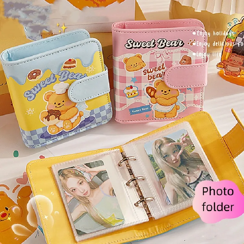 Large Capacity Photo Albums Durable Transparent PU Leather Cardbook Storage Rack Student Collection Commemorative Book