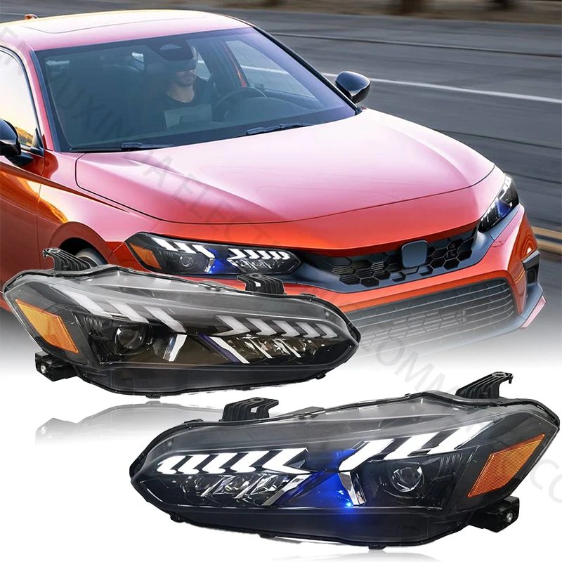 

Auto LED Headlights Accessories For Honda Civic 11th Generation 2021-2024 2020 LED Head Lamp Parts 2022 2023