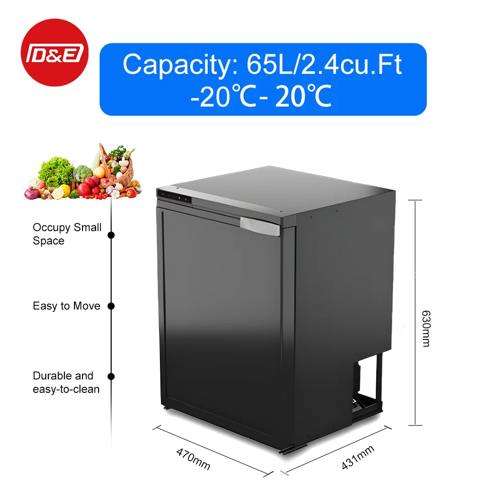 Car And Home Refrigerator With Exchanger Fast Cooling Low Energy Consumption Silent Model DC12v 24v