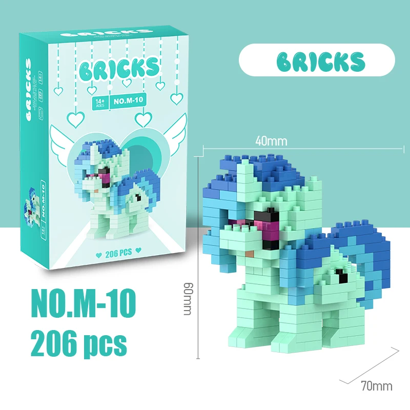 My Little Pony Bouwstenen Brick Equestria Meisjesfiguur Twilight Sparkle Bouwstenen Cartoonfiguur Speelgoed voor Kinderen