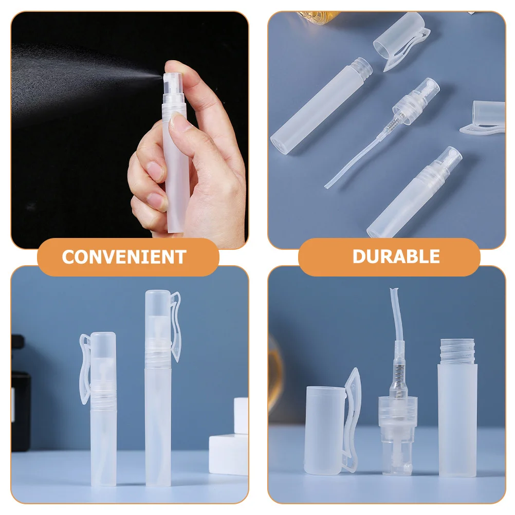 

12Pcs Mini Spray Bottle Clear Perfume Bottles Portable Travel Use Refillable Plastic Spray Containers Perfume Bottles