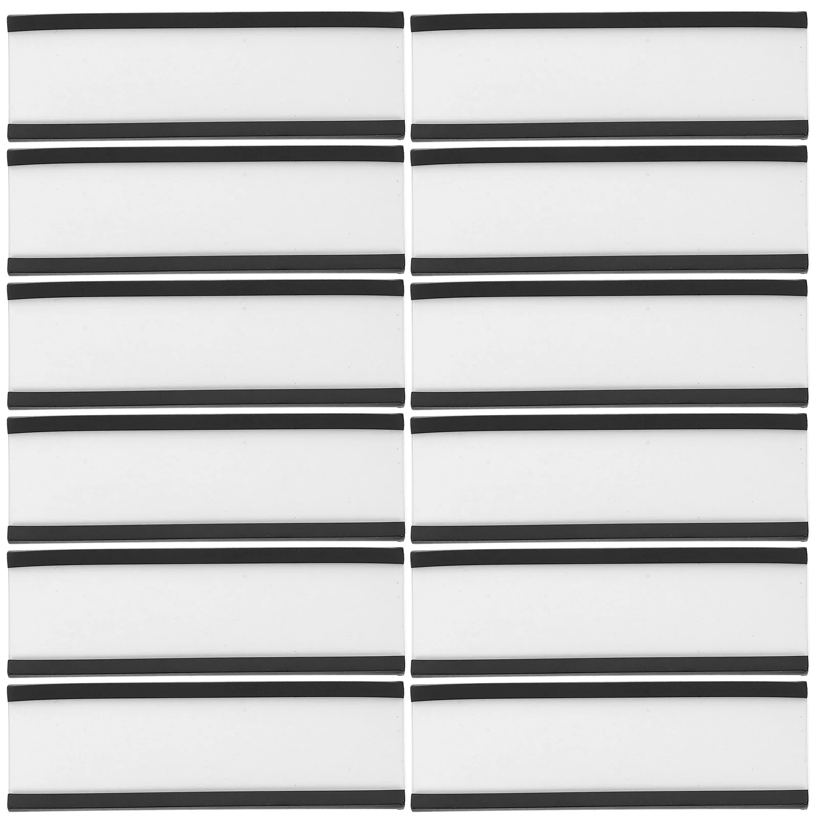 30 PCS Bracket Plug-in Label Shelf Brackets Magnets Rubber Soft Magnetic Name Sturdy Holder