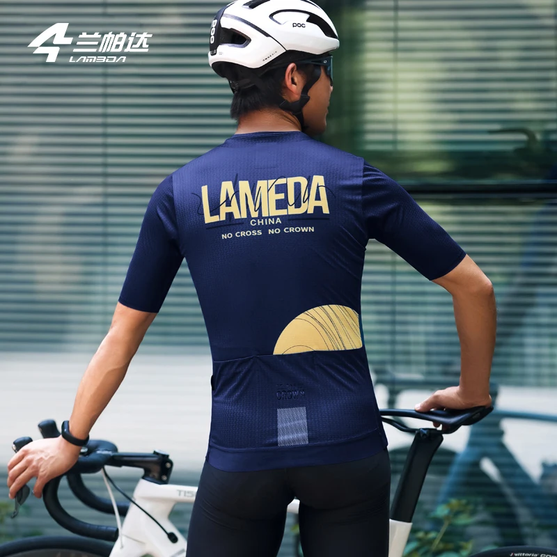 LAMEDA summer cycling clothes fast drying breathable men\'s bicycle short sleeved top road bike mountain bike Sweatshirt