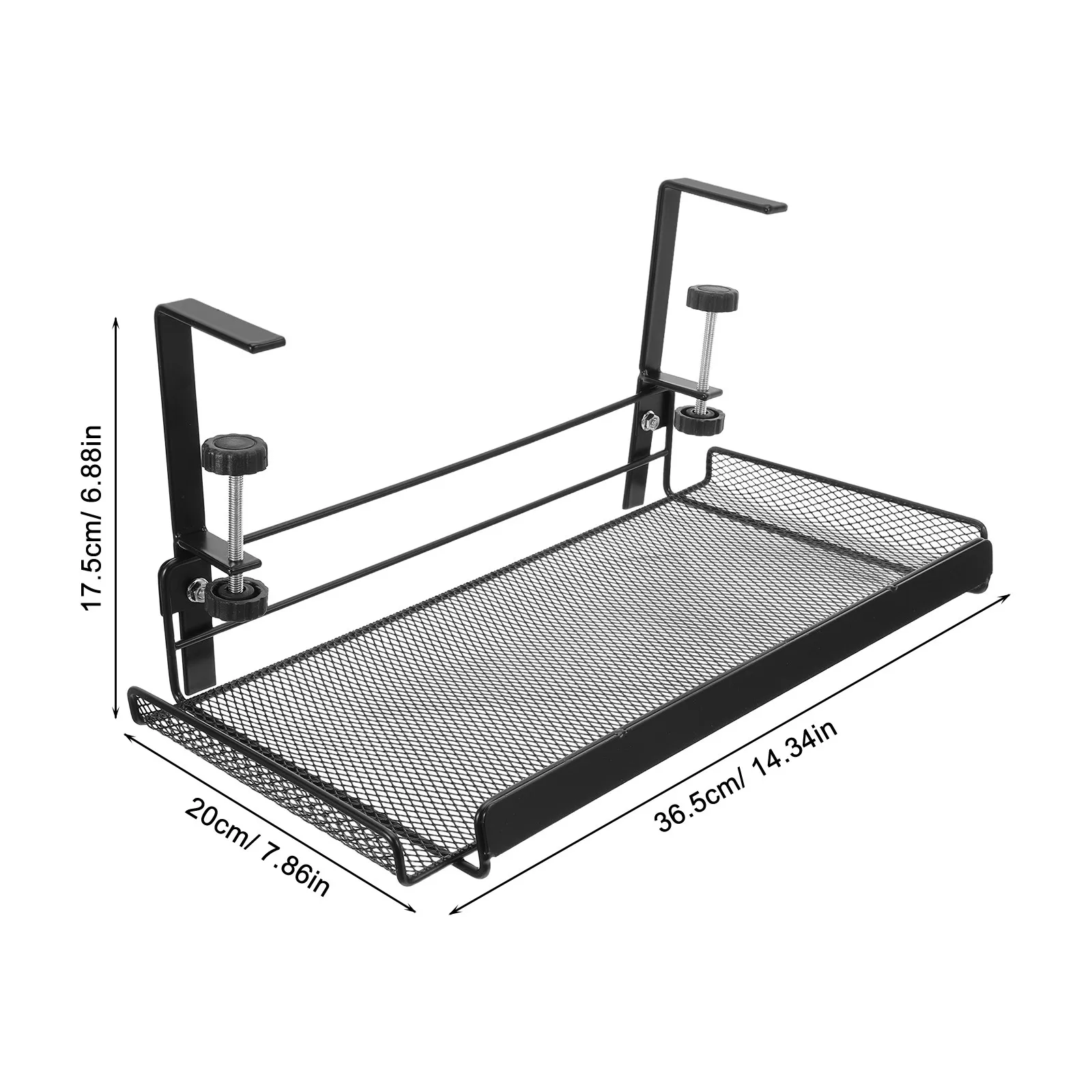 Desk Desktop Organizer File Holder Office Storage Rack Halloween Christmas New Year Under Desk Cable Management Tray Clamp