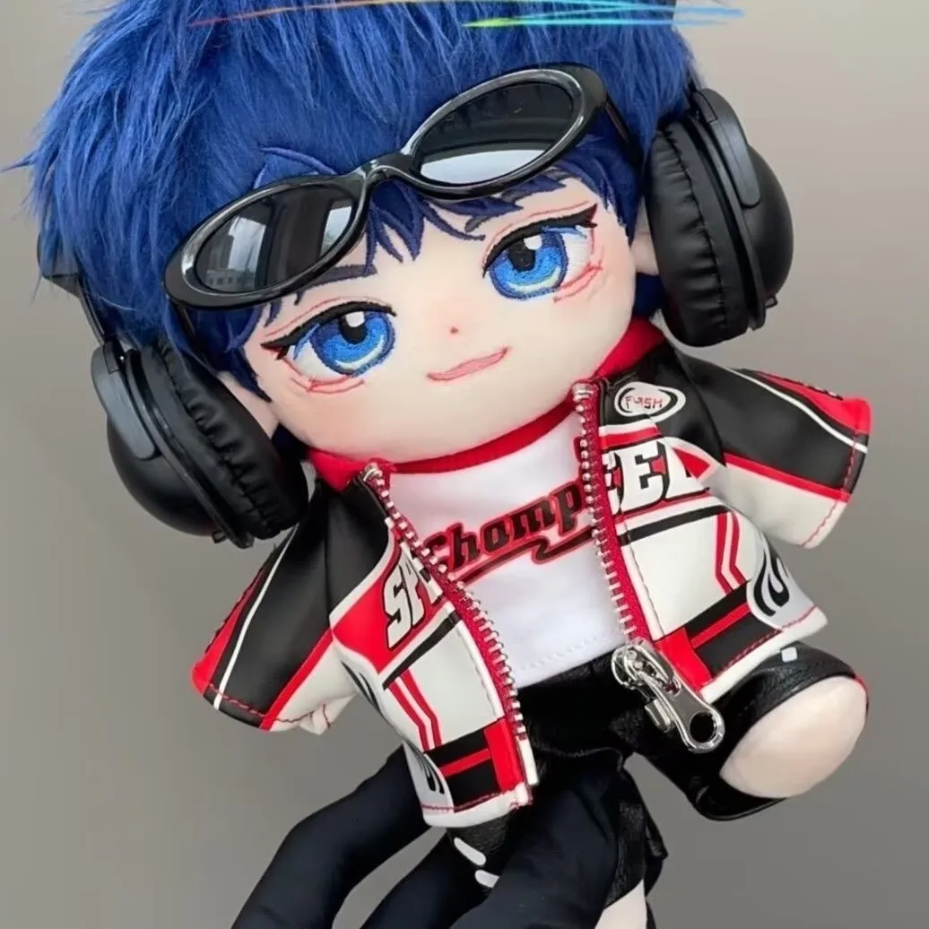 Original Ding Yuxi Attribute 20cm Cotton Doll Blue Hair Wolf Tail Guiyang Music Festival Star Fan Side Play Gift view 6