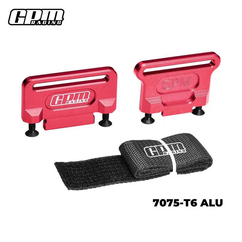 GPM 7075 Alu Retainer แบตเตอรี่ Hold-Down สําหรับ TRAXXAS Jato Slash LOW-CG Ford Fiesta ST 7426 7426X