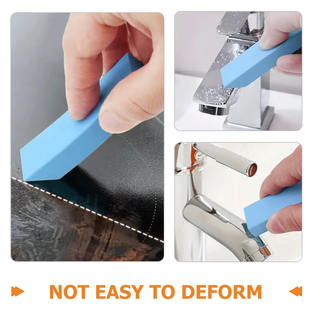 

2Pcs Cleaning Eraser Rubber Material Hardness Resistant to Deformation Multi-Function Scrub for Kitchen Limescale Pans Stains