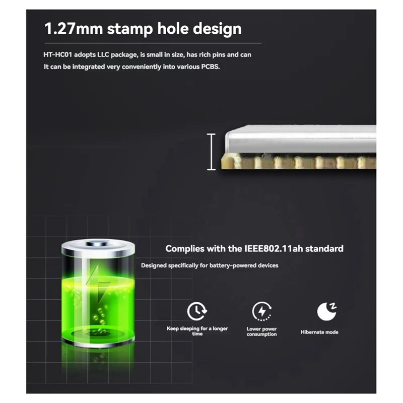 -MEOF 3 uds HC01 módulos halow Wi-Fi 902-928MHZ, banda Dual, transmisor de datos de largo alcance de alta velocidad para dispositivos Iot
