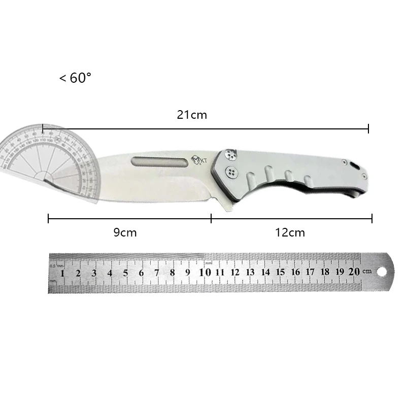 Outdoor folding knife Heavy duty folding knife High hardness D2 all-steel folding knife camping self-defense knife fruit knife