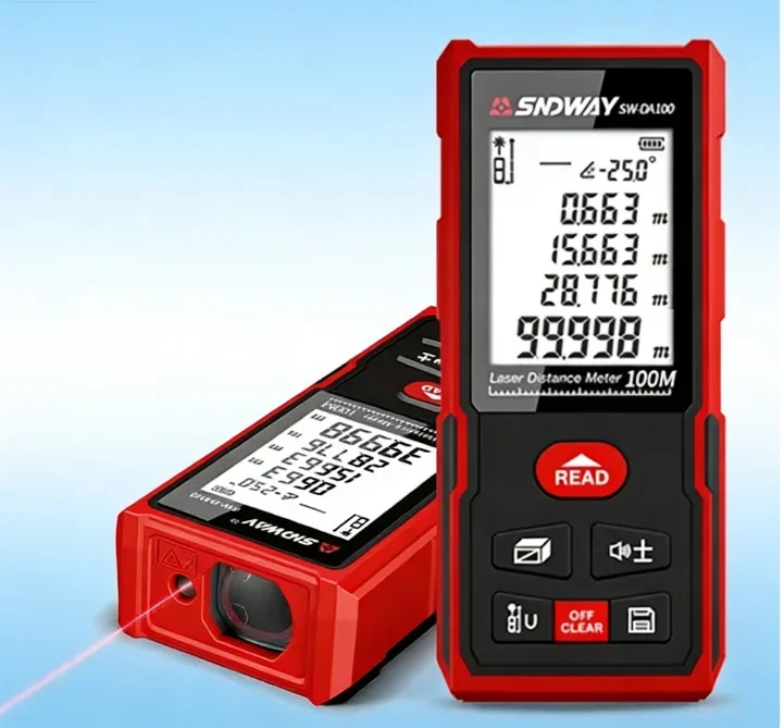 High Accuracy SNDWAY DB50/70 Professional Digital Laser Distance Rangefinder With Volume Measurement And Self-Calibration Featur