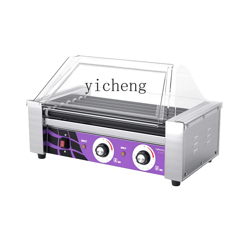 

TQH Sausage Grilling Machine Commercial Seven Tube Grilled Ham Sausage Hot Dog Machine 7 Tube Automatic Temperature