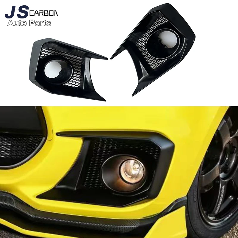 For Suzuki SWIFT Sport ZC33S Carbon Fiber Front Bumper Air Vent Cover Trim Foglamp Mesh Grill Car Accessories body kit