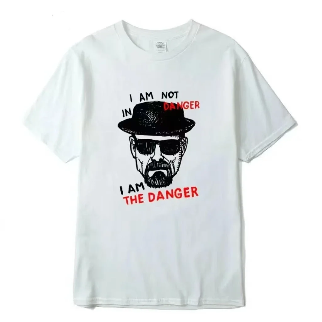 

New men's T-shirt, 100% pure cotton short-sleeved, "Breaking Bad" Heisenberg figure print summer cool T-shirt men's top