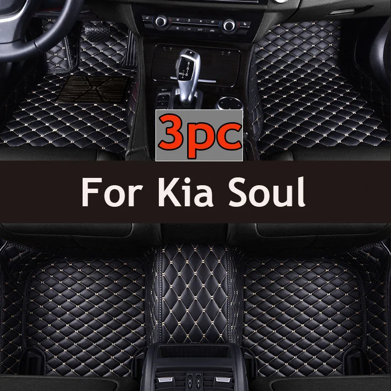 

Carpets For Kia Soul 2016 2015 2014 2013 2012 2011 2010 Auto Styling Interior Decoration Leather Car Floor Mats Pedal Rugs