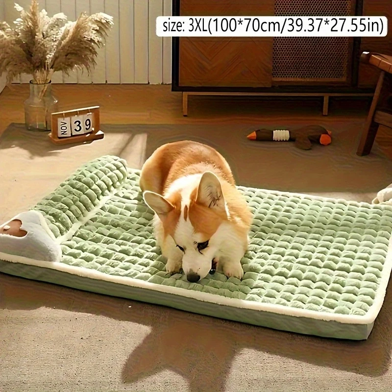 1pc Dog Mat, Four Seasons Universal Kennel, Sleeping Nest With Winter Removable And Washable Floor Mat, Dog Sleeping Mat, Pet So