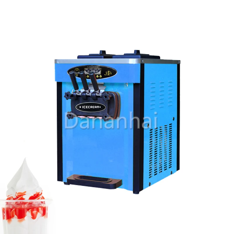 

Desktop Ice Cream Machine Multifunctional Three Flavors Frozen Yogurt Machine