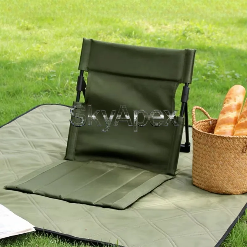 Portable Travel Folding Seat Ultralight Camping Chair Easy Pack Comfort Support For Beach Picnic Fishing And Casual Outdoor Rest