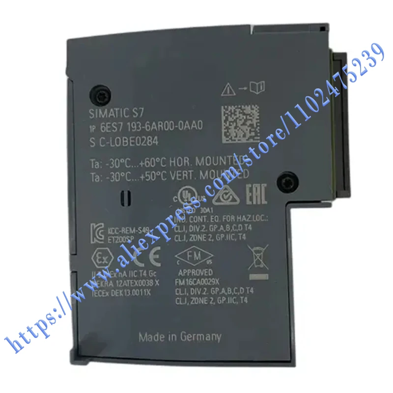 6ES7193-6AR00-0AA0 6ES7 193-6AR00-0AA0 Brand New Oiginal, One Year Warranty，Take Photos On Site