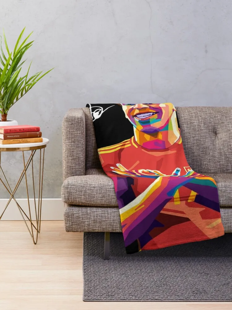 Lamine Yamal Wpap Pop Art Throw Blanket Blankets For Bed Luxury St Beautifuls Blankets