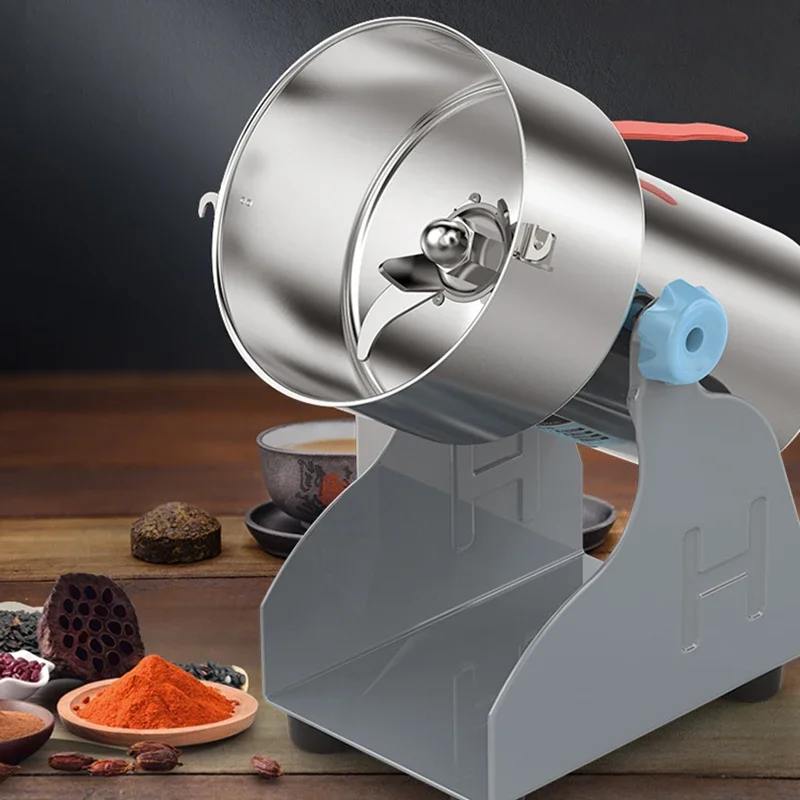 

Small Grinder 304 Stainless Steel Household Whole Grains Powder Machine Dry Grinding Medicinal Materials Yb-800B 2800W