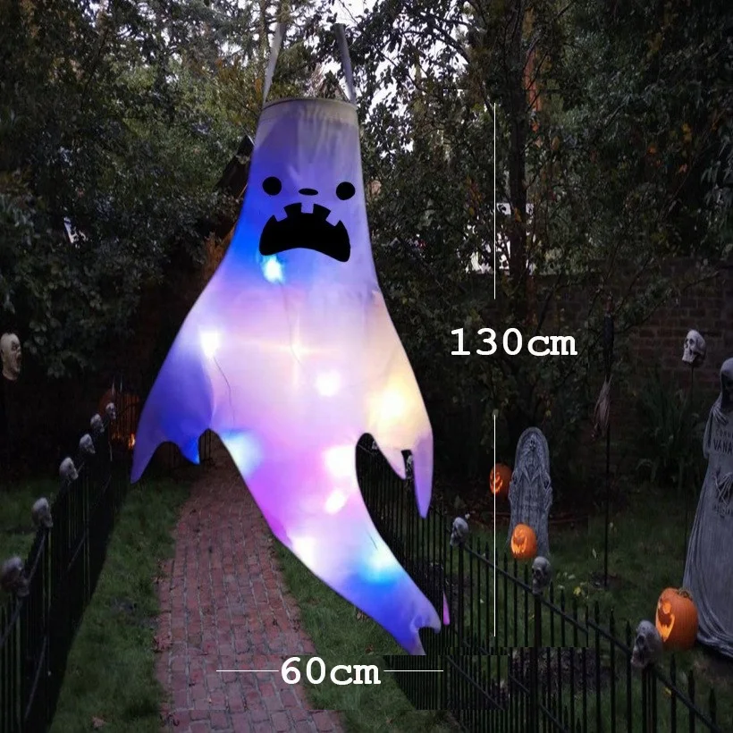 Hängender Geist Halloween LED Leuchtender Geist Kindergeschenk Gruselige Party Requisiten Zuhause Outdoor Hof Bar Hängende Dekorationen