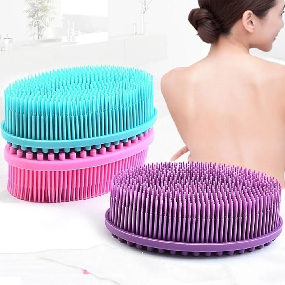 

Soft Silicone Brush Exfoliating Body Scrub 2 in 1 Hair Body Scrub Relaxing Massage Brush Brush and - Tools Shower M2A5