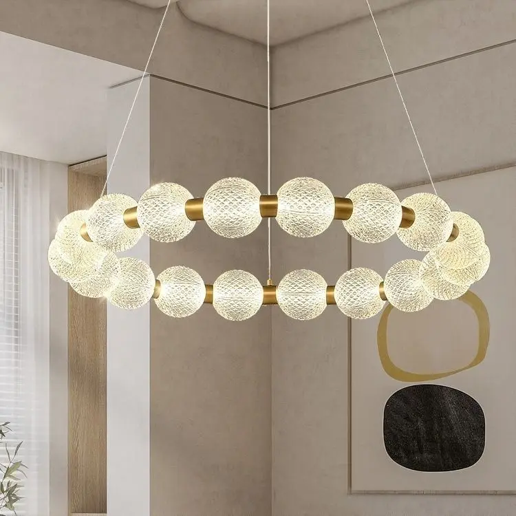 

High end light luxury living room pendant light Modern minimalist main light, atmospheric bedroom light