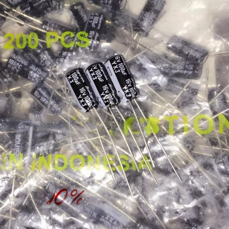 20PCS 100UF 16V Capacitor 16V 100UF High-Frequency Low Resistance