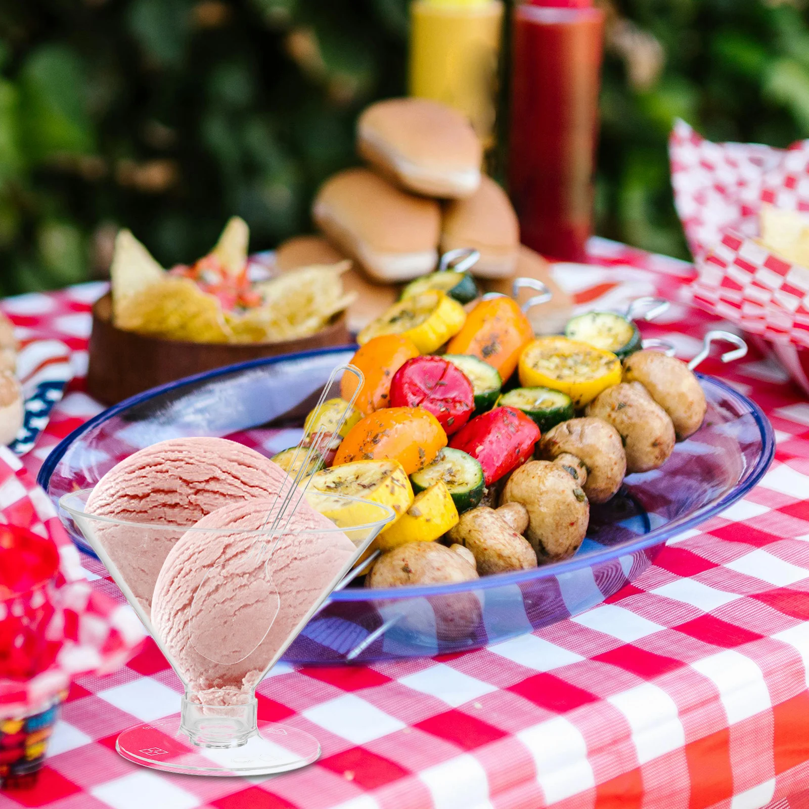 

10 set Transparent Dessert Cups Bright Accessories Compact Mousse Cups No Lids Pudding Bowls Household Kitchenware