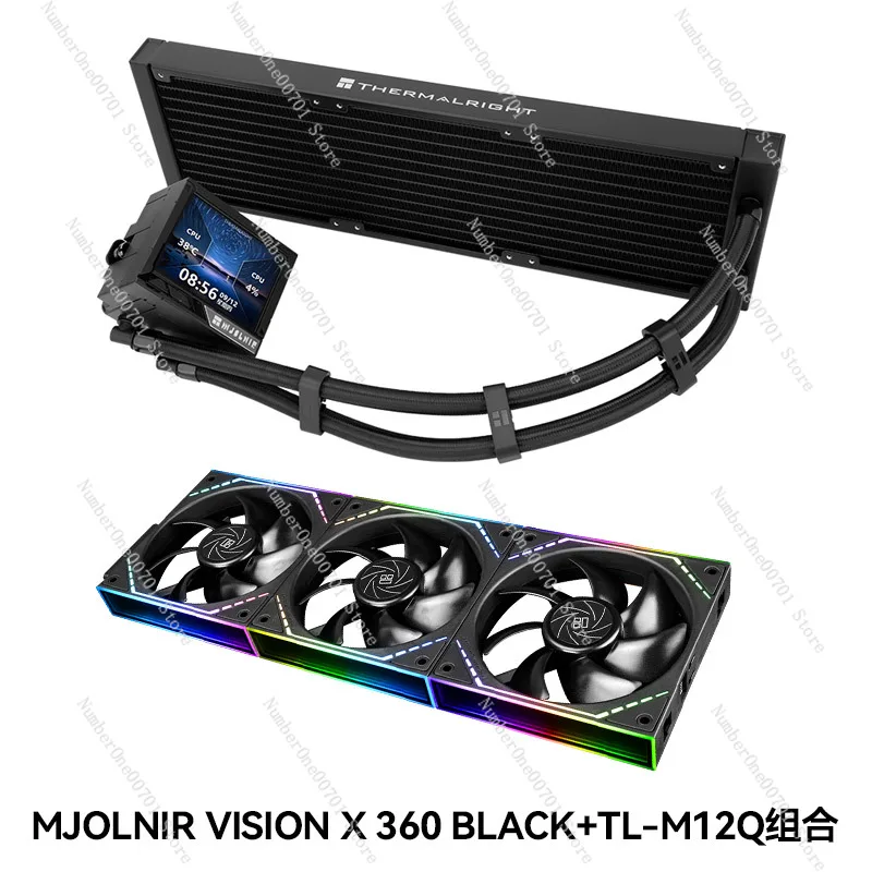 

MJOLNIR VISION X 360 Black Quake Water Cooled Row Building block Fan Water Cooled Radiator