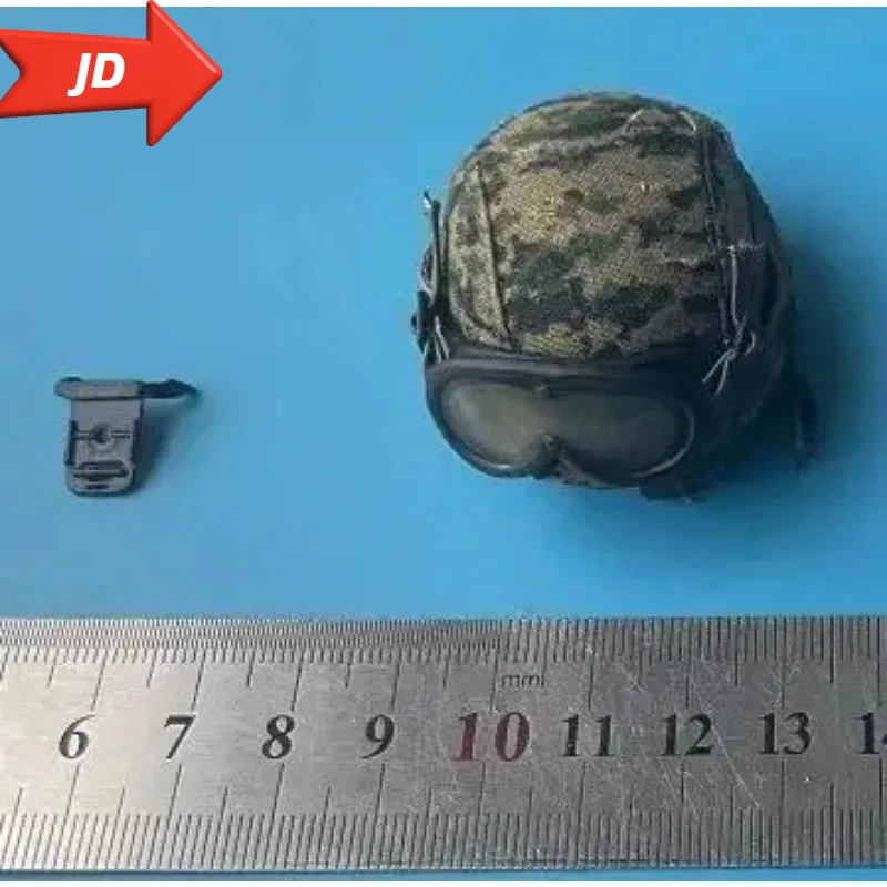 Koperta w skali 1/6, nowoczesny wojenny hełm bojowy wojskowy, plastikowy kapelusz kamuflażowy, model dla 12-calowej figurki akcji.
