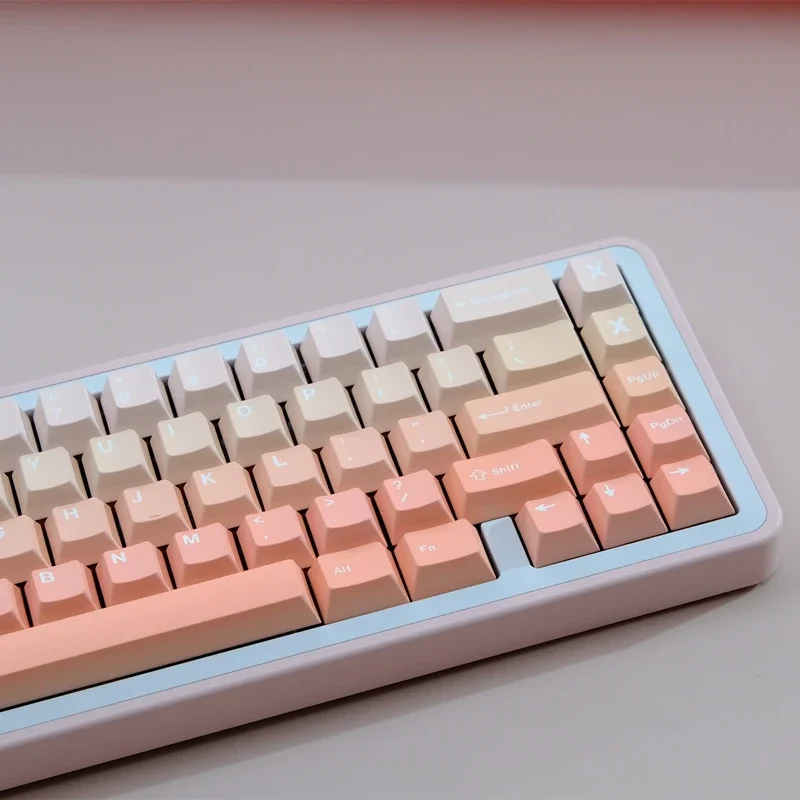 Imagem -06 - Teclas Blush Tampa Pbt Cereja Perfil Teclado Mecânico de Sublimação Térmica para Personalização Gmk67 Gmk87 151