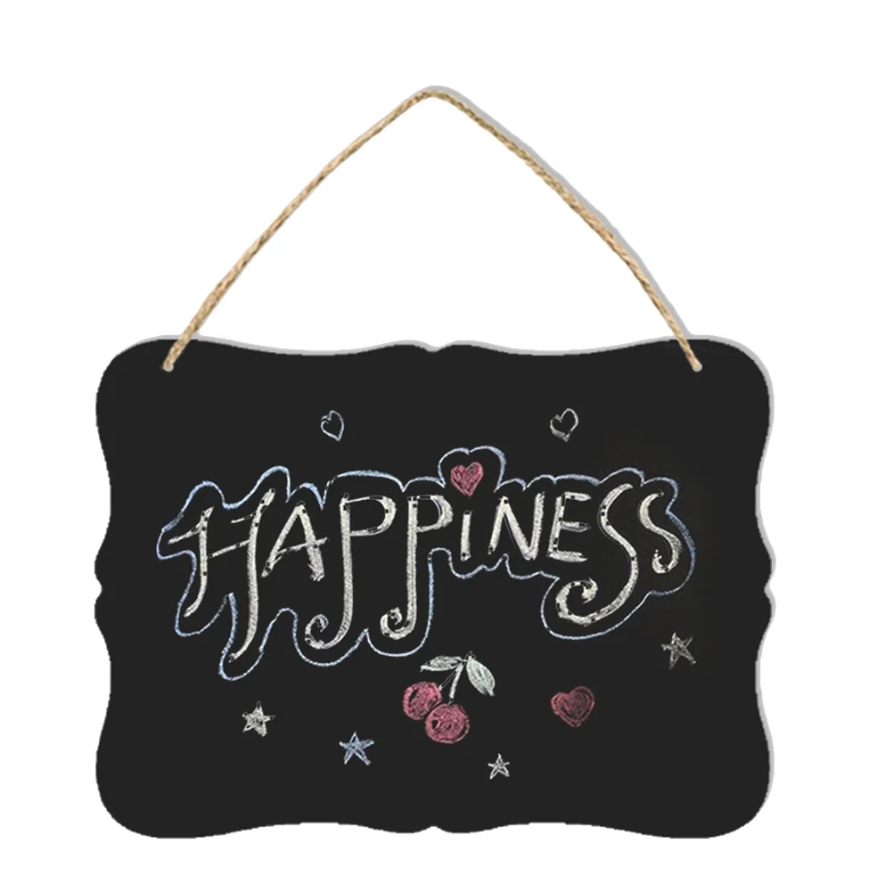 Double Sided Message Board Blackboard Bamboo Wooden Chalkboard Sign Double-sided