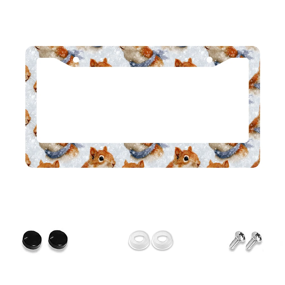 

1 шт., рамка номерного знака с 2 отверстиями в стиле ретро, оранжевый белка, алюминиевый материал, 6x12 дюймов с комплектом винтов, забавное украшение автомобиля