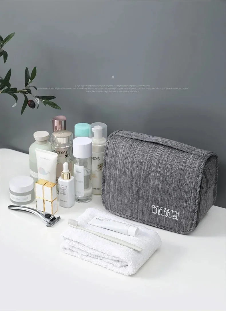 1 Stück Oxford-Stoff Herren Business Tragbare Aufbewahrungstasche Toilettenartikel-Organizer Damen Kosmetiktasche Wasserdichte Hängende Reise-Waschtasche – Detail 3