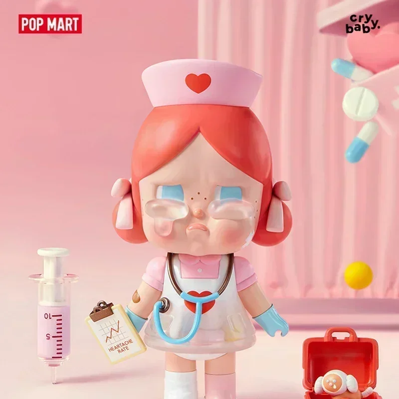 POP MART CRYBABY Healer Kawaii Anime Blind Box Action Figure - Surprise Mystery Collectible Doll for Girls Gift