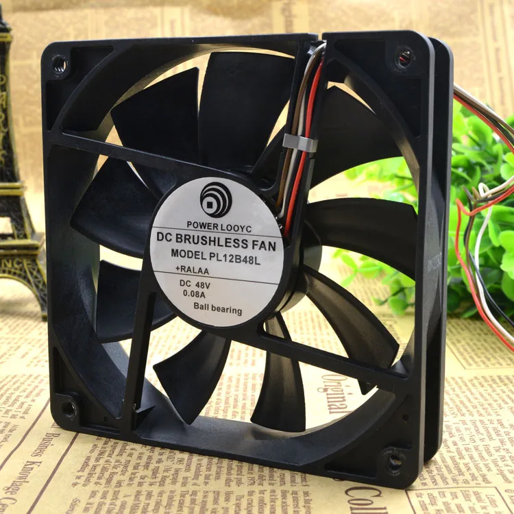 

НОВЫЙ ОРИГИНАЛЬНЫЙ PL12B48L DC48V 0.08A 12CM 12025 120*120*25 мм ОХЛАЖДАЮЩИЙ ВЕНТИЛЯТОР