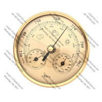 Multi-Function Pointer Type Temperature Humidity and Barometer Marine Ship Barometer Wall Mounted Atmospheric Pressure Gauge