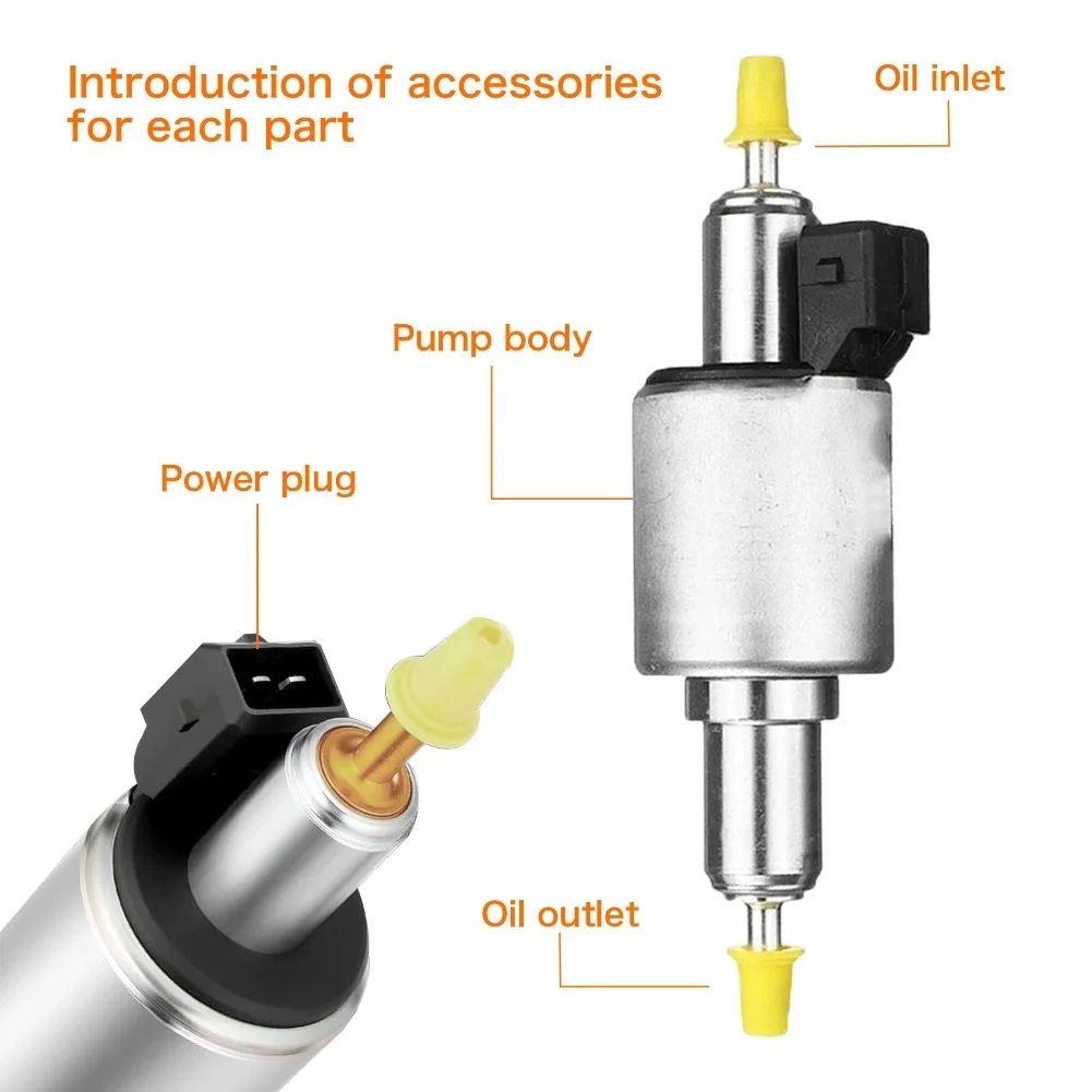 Automotive Heater Pump Parking Heater Kit Fuel Supply Robust Construction Simple Installation Stainless Steel Construction