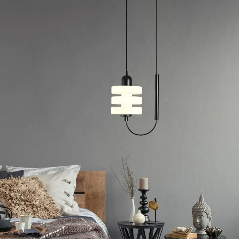 Sandyha nordischen kleinen Kronleuchter einfache Designer Glas LED Pendel leuchte für Schlafzimmer Wohnzimmer Schreibtisch Nachttisch Licht Wohnkultur