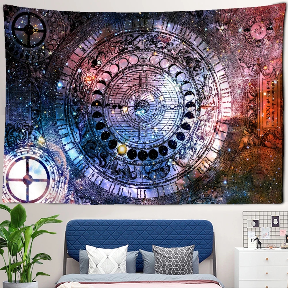 The Zodiac Tapestry Starry Sky Painting Living Room Home Background Hanging Cloth Wall Decoration TAPIZ image 3