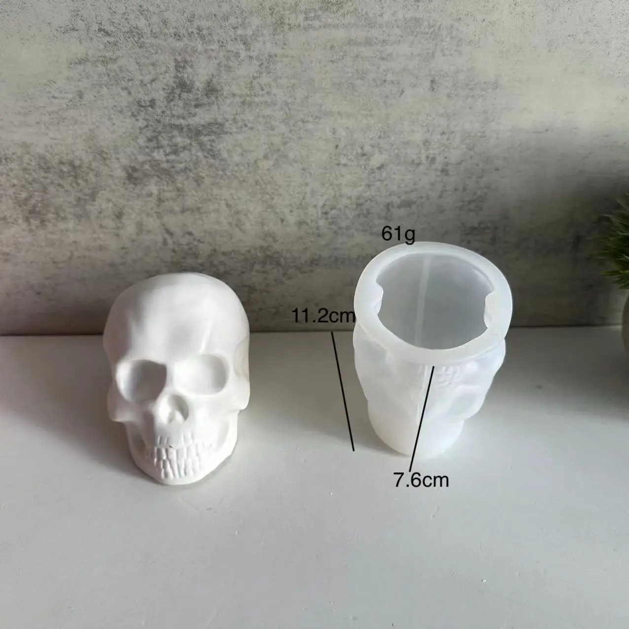 Diy Halloween Skull Large And Small Skull Silicone Mold Pendant