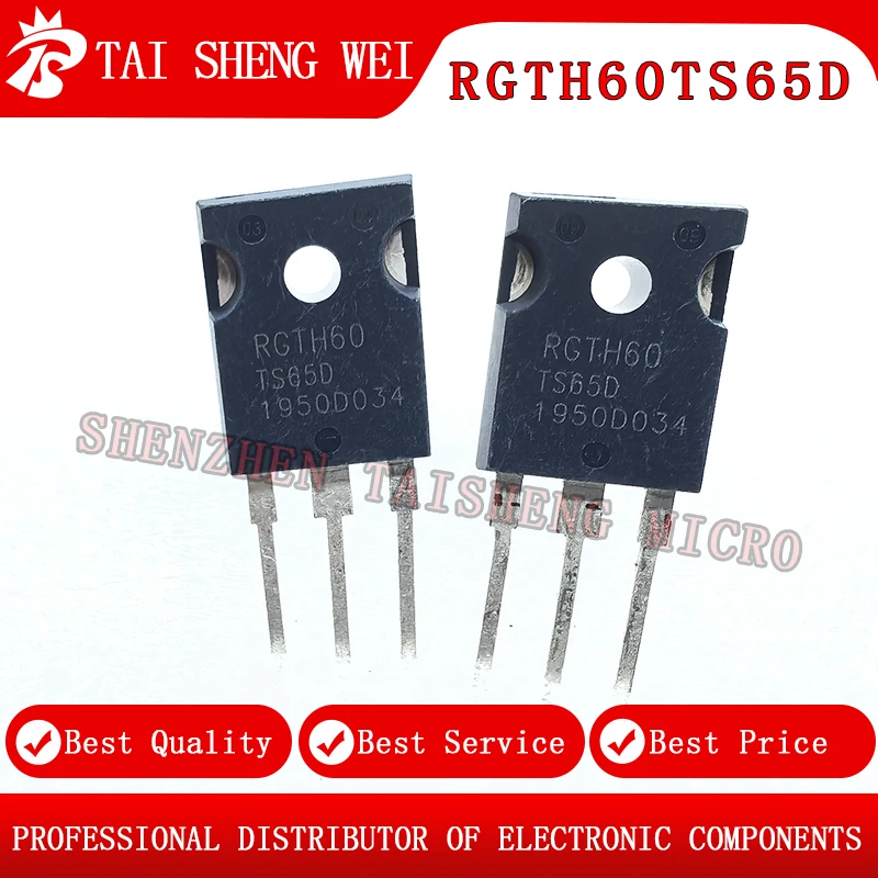 2PCS Brand New RGTH60TS65D RGTH60 RGTH60TS65 Inverter Air Conditioner IGBT High Power Tube TO-24