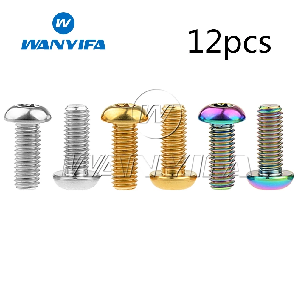 

Wanyifa Titanium Bolt M8x20mm Torx T40 Head Screws for Motorcycle Disc Brake 12pcs