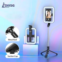 DIXSG Phone Wireless Selfie Stick Tripod Led Light Stand Beauty Fill Light Selfie Stick Bluetooth Remote Control Live Tripod