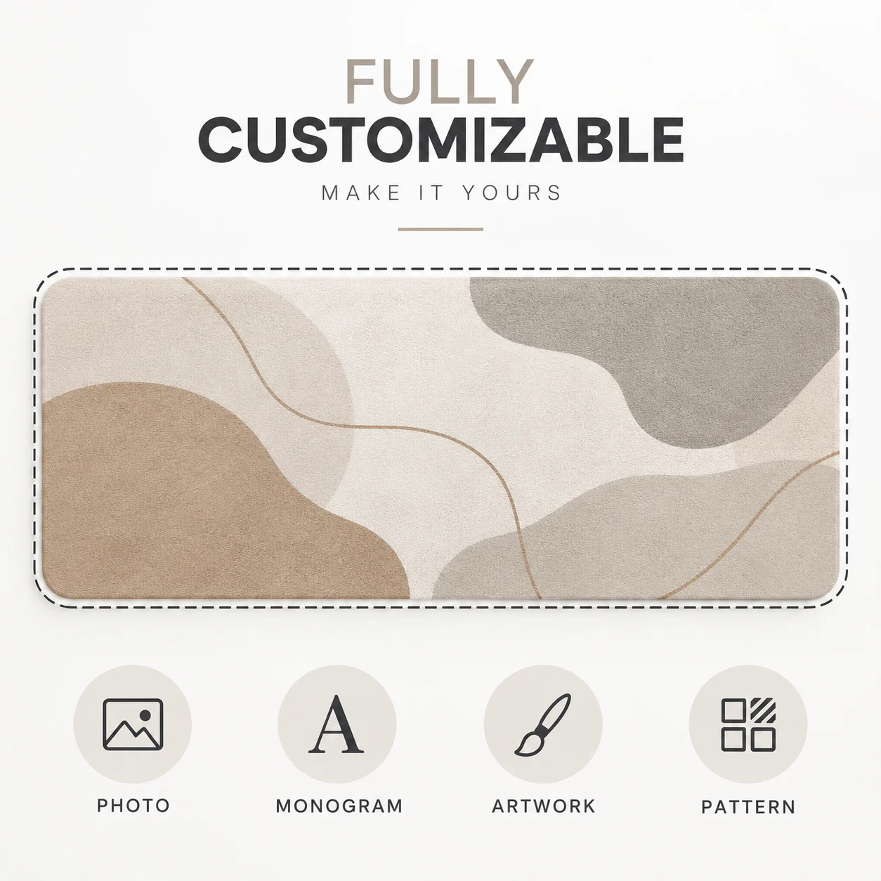 Customizable Flannel Floor Mats Soft Plush Carpet for Home Decor Custom Logo Personalized Mat for Living Room Bedroom