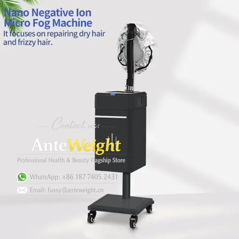 Premium Professional Micro Mist Stainless Steel Hair Steamer Full-Automatic Multi-Voltage Portable Scalp Care Beauty Salon Home