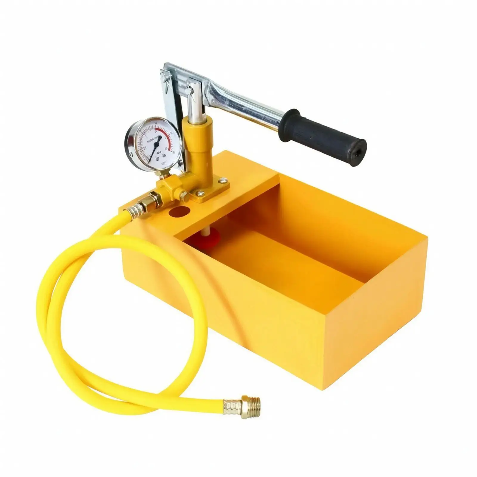 Hand Operated Water Pressure Test Pump with Gauge for Plumbers Heating System Pipe Checking